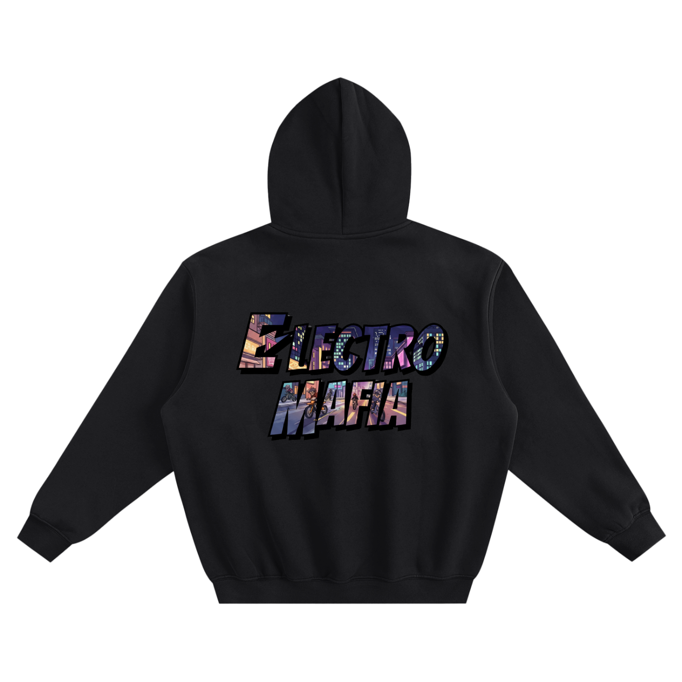 ELECTRO MAFIA LOGO HOODIE (CITY LIGHTS)